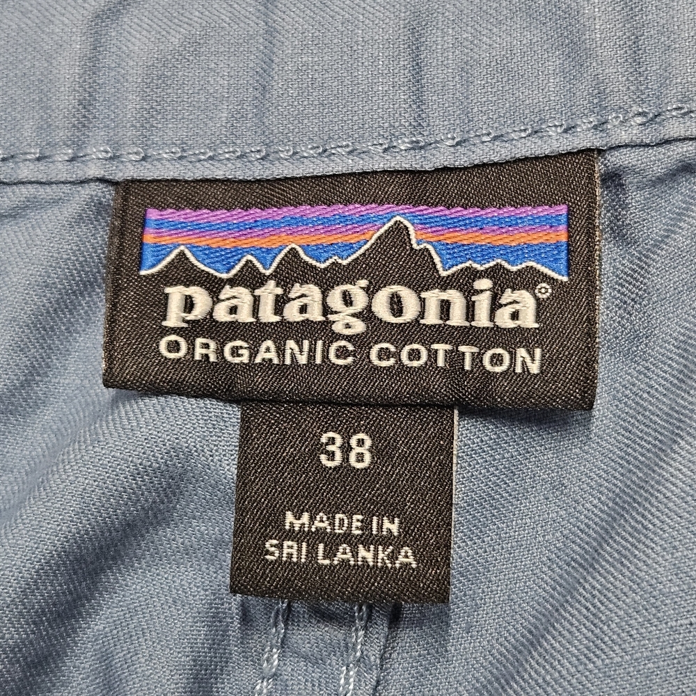 Patagonia Blue Men's Flat Front Shorts - Picture 2 of 11